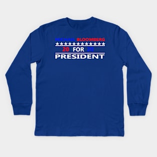 MICHAEL BLOOMBERG FOR PRESIDENT 2020 Kids Long Sleeve T-Shirt